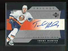 2005-06 Upper Deck Trilogy Scripts Trent Hunter #SFS-TH Auto